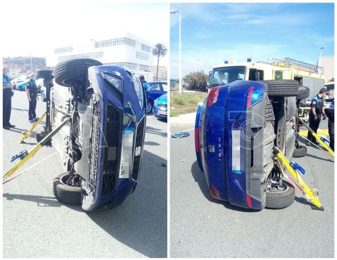 Imágenes del vehículo siniestrado/TA.